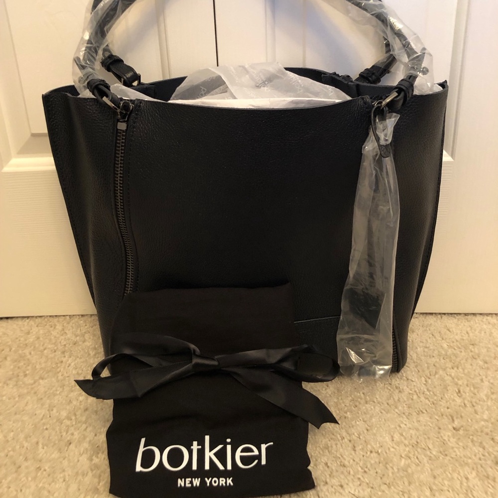 Botkier Soho Big Zip Pebbled Leather Tote